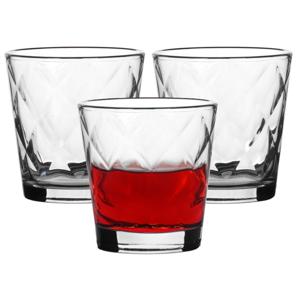 Bormioli Rocco Drinkglazen Kaleido - 3x stuks - glas - 240 ml - transparant - waterglazen