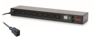 APC Rack PDU, Switched, 0U/1U, 16A, 230V,(8x) C13, C20 stekker