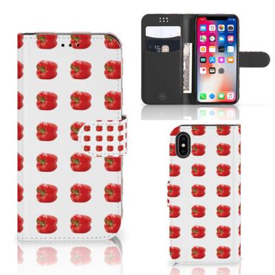 Apple iPhone X | Xs | Book Cover | Paprika Red