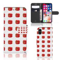Apple iPhone X | Xs | Book Cover | Paprika Red Apple iPhone X | Xs | Book Cover | Paprika Red