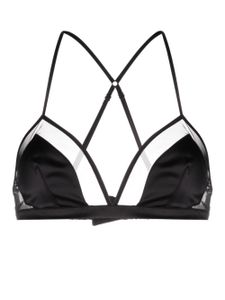 Dolce & Gabbana soutien-gorge satiné en tulle - Noir