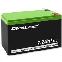 Qoltec 53062 AGM-accu | 12V | 7,2 Ah | max 108A