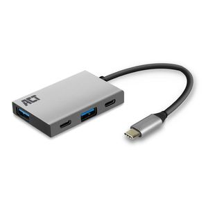 ACT AC7070 USB C Hub 4 Poorts - 2 x USB C + 2 x USB A