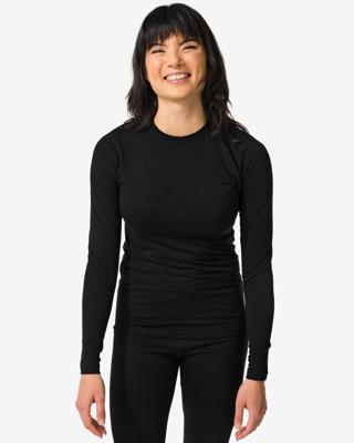HEMA Dames Thermo T-shirt Zwart (zwart)