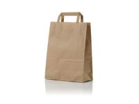 Papieren draagtas Bruin 22x10x28cm 50st