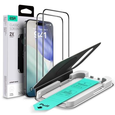 ESR iPhone 17 Air (2 stuks) Tempered Glass screenprotector - Installatie tool - Case Friendly - Militair Getest Glas