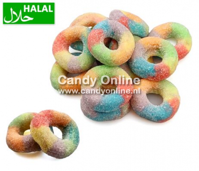 Dolce Plus Dolce Plus -Sour Rainbow Rings 250 Gram (Halal)