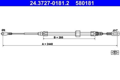 Handremkabel 24372701812