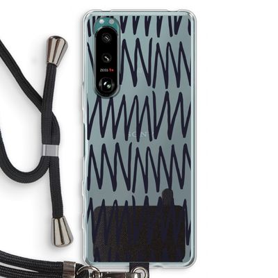 Marrakech Zigzag: Sony Xperia 5 III Transparant Hoesje met koord