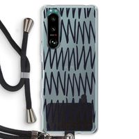 Marrakech Zigzag: Sony Xperia 5 III Transparant Hoesje met koord