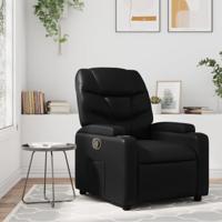 Relaxfauteuil Zwart Kunstleer