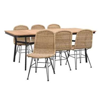 Le Sud tuinset Vienne Paris - bruin - 7-delig