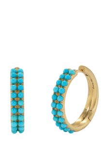 Irene Neuwirth boucles d'oreilles en or 18ct ornées de turquoise