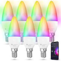 Lideka Slimme LED Smart Lampen - E14 - Set Van 7 - Google, Alexa en Siri - thumbnail