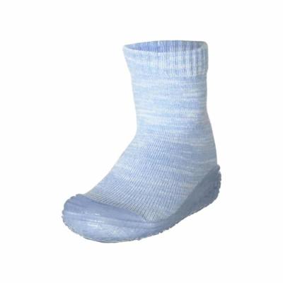 Playshoes soksloffen Knitted Lichtblauw-18-19