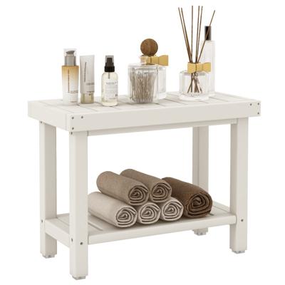 Dubbele Douchebank met Opbergplank Spa-badbank Voor Binnen