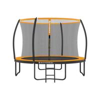ronde tuintrampoline met veiligheidsnet, Zwart + Oranje / Ø 305 cm ronde tuintrampoline met veiligheidsnet, Zwart + Oranje / Ø 305 cm