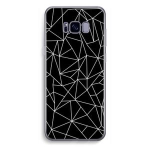 Geometrische lijnen wit: Samsung Galaxy S8 Plus Transparant Hoesje