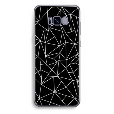 Geometrische lijnen wit: Samsung Galaxy S8 Plus Transparant Hoesje