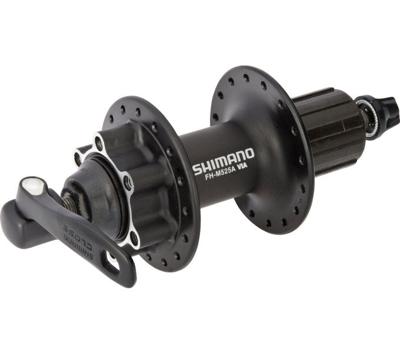 Shimano achternaaf fh-m525 8/9/10 speed 36 gaats 6 bouts remschijfbevestiging zwart