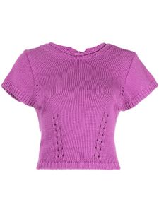 Ulla Johnson haut Arden à coupe crop - Violet