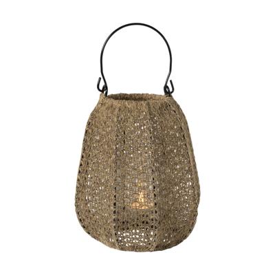 Windlicht gevlochten Petra - bruin - ø18x20 cm Windlicht gevlochten Petra - bruin - ø18x20 cm