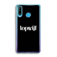 Topwijf Zwart: Huawei P30 Lite Transparant Hoesje