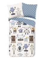 Good Morning Kinderdekbedovertrek "robots" - Multi - (135x200 cm) - Katoen