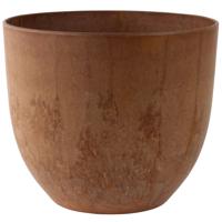 Ter Steege Plantenpot - terra bruin - kunststof - 33 x 29 cm - Met drainagesysteem