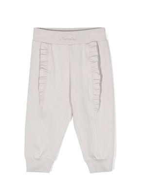 Monnalisa pantalon de jogging à volants - Gris
