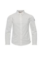 Smocked poplin blouse