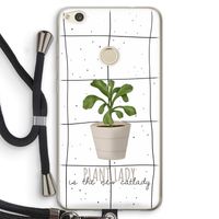 Kamerplant op vensterruit: Huawei Ascend P8 Lite (2017) Transparant Hoesje met koord