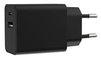 USB + USB-C snellader 15W zwart - 9540155