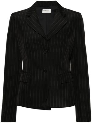P.A.R.O.S.H. blazer à fines rayures - Noir