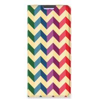 Xiaomi Redmi Note 10 Pro Hoesje met Magneet Zigzag Multi Color