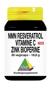 Vitamine B3 resveratrol gebufferde vitamine C zink