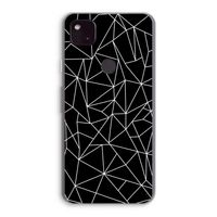 Geometrische lijnen wit: Google Pixel 4a 5G Transparant Hoesje