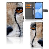 OPPO A73 5G | Telefoonhoesje | Met pasjeshouder | Cheetah