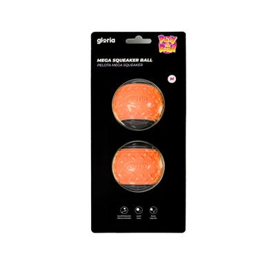 Huisdierenbal Gloria PLAY AND RUN Oranje TPR M 6,35 cm 2 Stuks