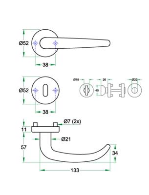 Krukgarn FIONA rvs mat