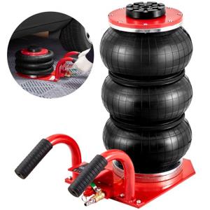 VEVOR Pneumatische krik Triple Bag Air Jack 3T Triple Bag Air Jack 140-450mm Hefhoogte Airbag Air Jack 5 Minuten Lift Korte handgreep Air Jack Jack Red Arbeidsbesparend