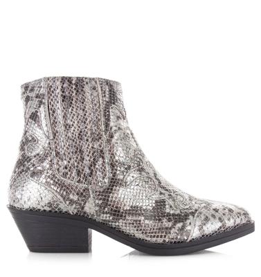 Maruti - Tessy enkellaarzen zilver Leer Dames