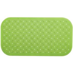 MSV Douche|bad anti-slip mat badkamer - rubber - lime - 36 x 76 cm