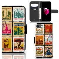 iPhone 7 | 8 | SE (2020) | SE (2022) | Flip Cover | Postzegels | Portemonnee hoesje iPhone 7 | 8 | SE (2020) | SE (2022) | Flip Cover | Postzegels | Portemonnee hoesje