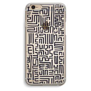 Moroccan Print: iPhone 6 / 6S Transparant Hoesje