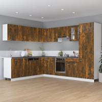 Onderkast met lade 60x46x81,5 cm bewerkt hout gerookt eiken
