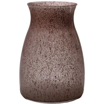 Bloemenvaas Julia - rood graniet - glas - D10 x H20 cm Bloemenvaas Julia - rood graniet - glas - D10 x H20 cm