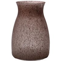 Bloemenvaas Julia - rood graniet - glas - D10 x H20 cm Bloemenvaas Julia - rood graniet - glas - D10 x H20 cm