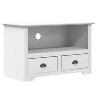 The Living Store Tv-kast - BODO - TV-meubel - 91x43x56 cm - Massief grenenhout