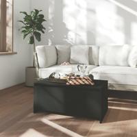 Salontafel 90x50x41,5 cm bewerkt hout zwart